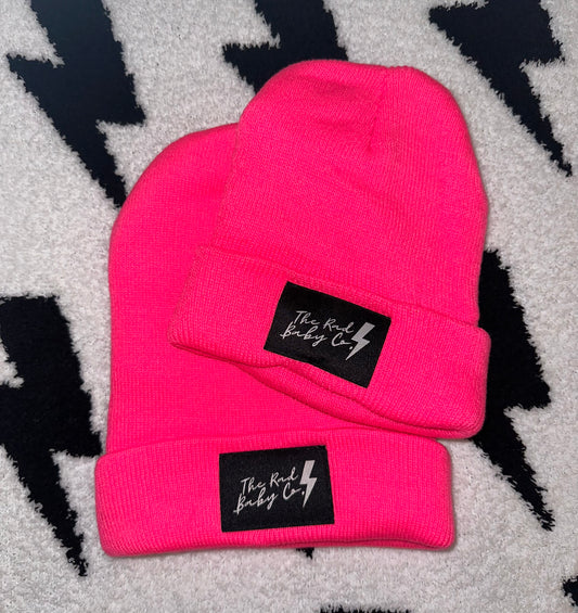 Neon Pink Beanie