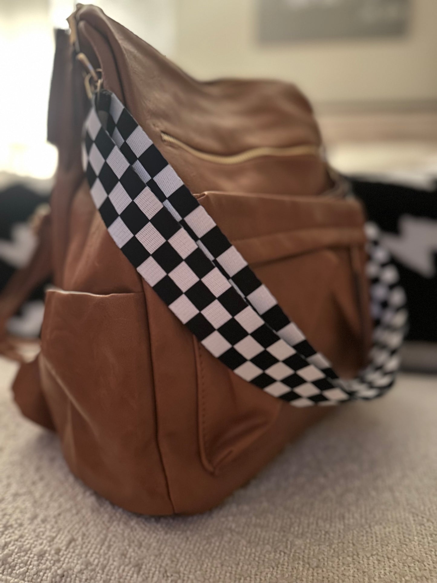 Checkered Bag Strap