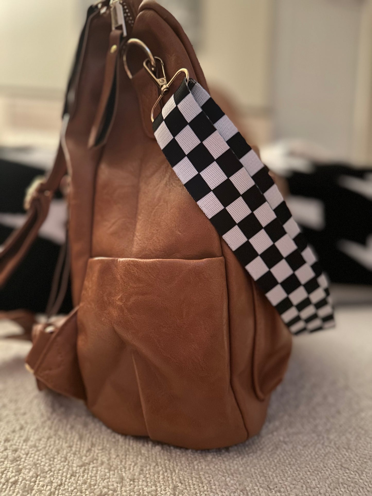 Checkered Bag Strap