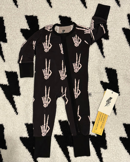 Black Skeleton Pajama