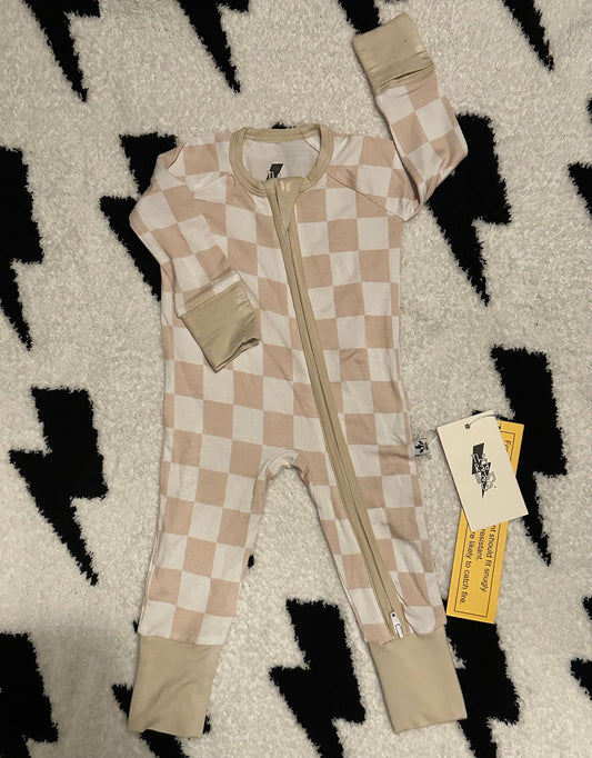 Tan Checker Pajama