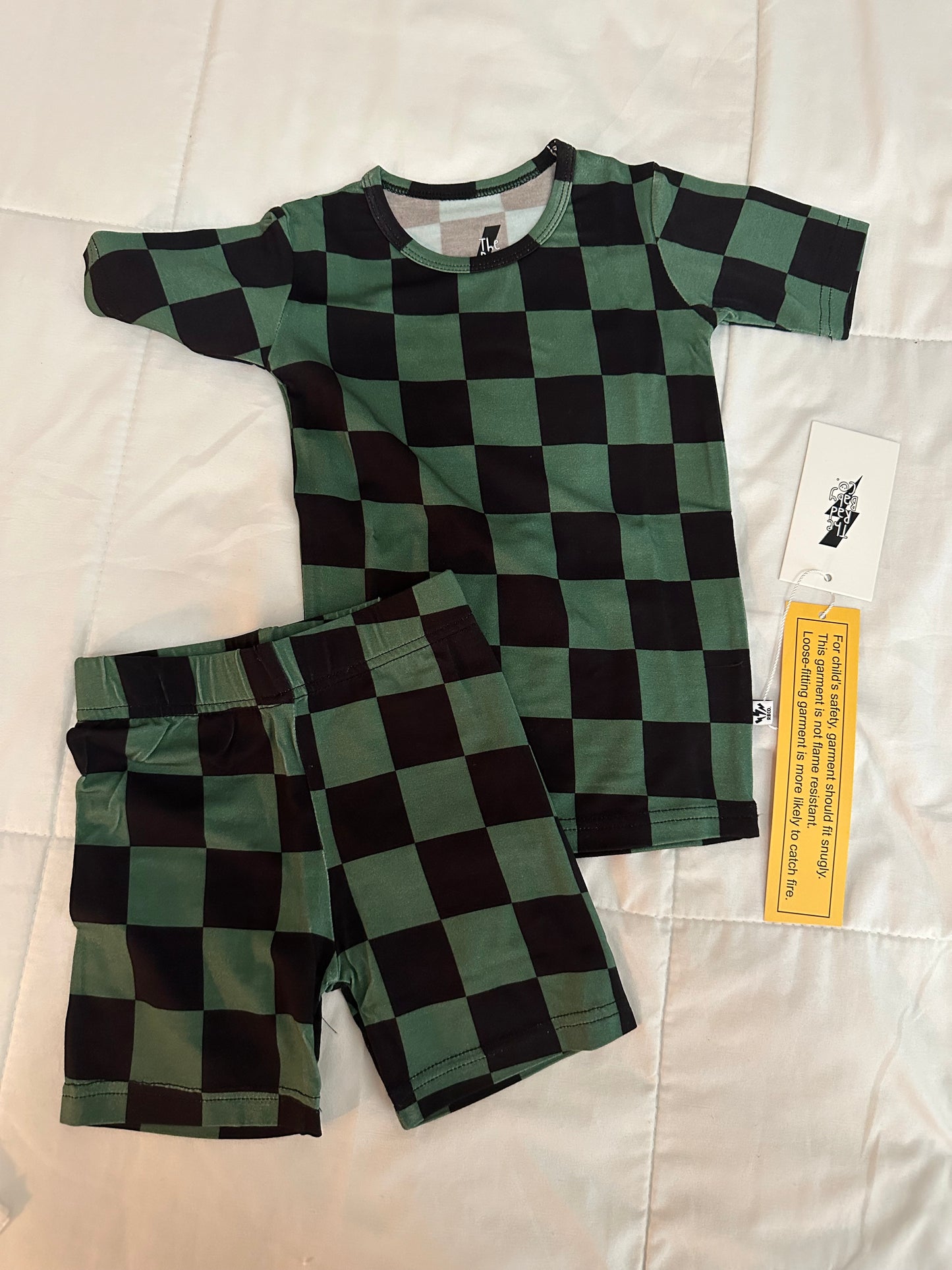 Green Check 2 Piece Pajama